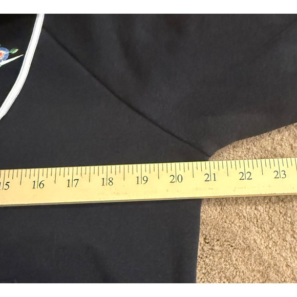 Nike Womens Sweatshirt Half-Zip Floral Pullover Black BQ8846-010 Size Small - Picture 6 of 9